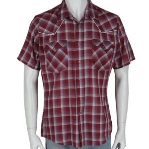 Vintage Levi's Western Cowboy Rodeo Ranch Snap Workwear Rockabilly Plaid Shirt